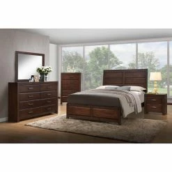 Hot Sale 🥰 K&B Furniture Chests K&B Furniture Walnut Bedroom Chest 🌟