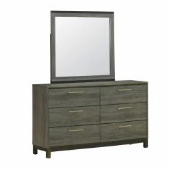 Wholesale 🔥 K&B Furniture 👗 Dressers K&B Furniture Antique Grey Wood Bedroom 👗 Dresser With Optional Mirror 😉