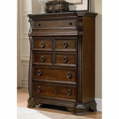 Budget ⭐ Liberty Furniture Industries Chests Liberty Furniture Arbor Place 6 Drawer Chest - Brownstone ✔️