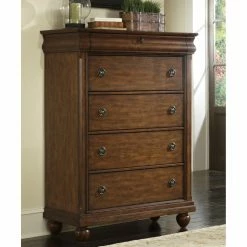 Deals 🔔 Liberty Furniture Industries Chests Liberty Furniture Rustic Traditions 5 Drawer Chest - Rustic Cherry 👏
