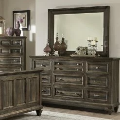 Cheap ⭐ Bedroom 👗 Dressers Magnussen Calistoga 9 Drawer 👗 Dresser With Optional Mirror ✨