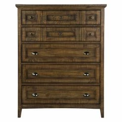 Discount ✨ Chests Magnussen Bay Creek Relaxed Traditional Toasted Nutmeg 5 Drawer Chest 🧨