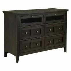 New 👍 Media Chests & 👗 Dressers Magnussen Westley Falls Relaxed Traditional Graphite Media Chest 🌟