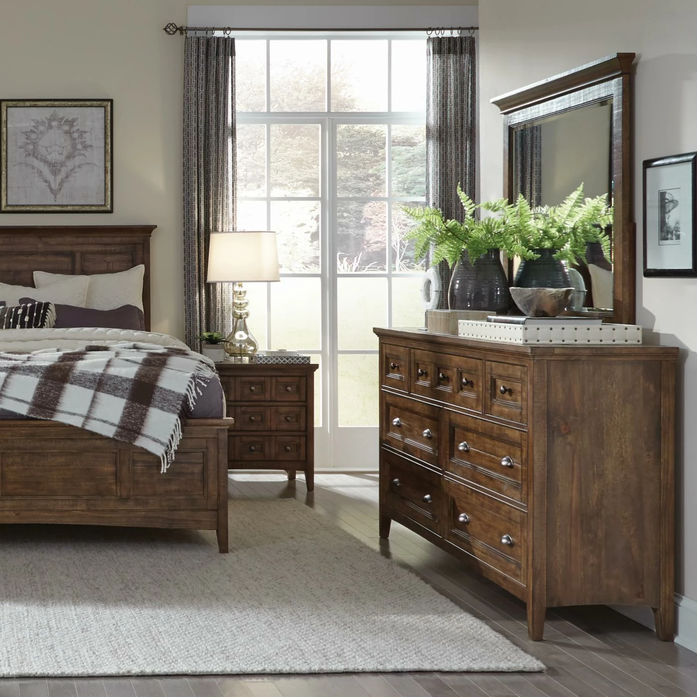Hot Sale โ๏ธ Dressers Magnussen Bay Creek Relaxed Traditional Toasted Nutmeg 7 Drawer ๐ Dresser With Optional Mirror ๐ฏ