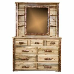 Wholesale 😉 Dressers Montana Woodworks Glacier Country 9-Drawer 👗 Dresser With Optional Mirror 😍
