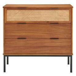 Best Sale ✔️ Bedroom 👗 Dressers New Pacific Direct Inc Caine Rattan 3 Drawer Chest 👏