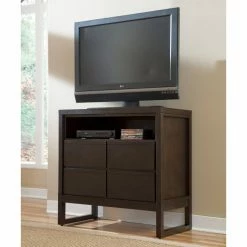 Coupon 🔥 Media Chests & 👗 Dressers Progressive Furniture Athena 4 Drawer Media Chest 🌟