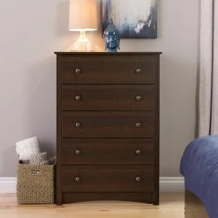 Top 10 🛒 Chests Prepac Fremont 5-Drawer Chest 🔥