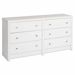Brand new 🌟 Dressers Prepac Calla 6-Drawer 👗 Dresser - White 🛒