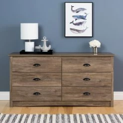 Discount βοΈ Dressers Prepac Salt Spring 6-Drawer π Dresser βοΈ