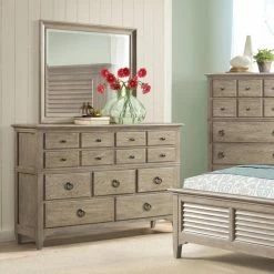 Outlet 😉 Dressers Riverside Furniture Myra 9 Drawer 👗 Dresser With Optional Mirror ✔️