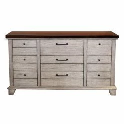 Promo 🎉 Dresser Set Steve Silver Co. Bear Creek 9 Drawer 👗 Dresser With Optional Mirror 🔔