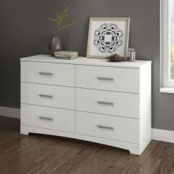 Promo 🌟 Dressers South Shore Gramercy 6 Drawer Double 👗 Dresser ⌛