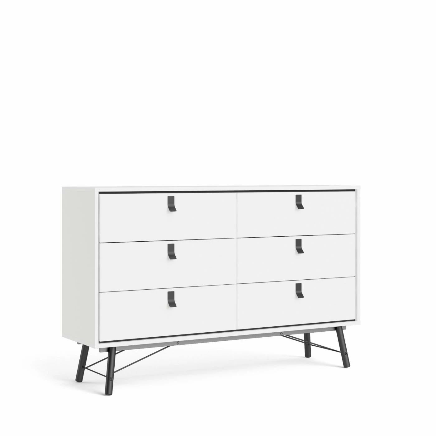 Wholesale β¨ Dressers Tvilum Ry 6 Drawer Double π Dresser - White/Black π