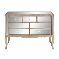 Discount 🎉 Dressers DecMode 7 Drawer Mirrored 👗 Dresser 🔔