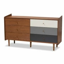 Flash Sale 💯 Dressers Baxton Studio Halden 6-Drawer 👗 Dresser ⌛