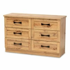 Best Sale 👏 Dressers Baxton Studio Colburn 6-Drawer Storage 👗 Dresser 🤩
