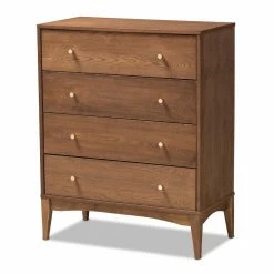 Top 10 😀 Baxon Studio 👗 Dressers Baxton Studio Landis 4 Drawer Bedroom Chest ❤️