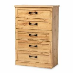 Best deal 🎁 Baxon Studio 👗 Dressers Baxton Studio Colburn 5 Drawer Bedroom Chest 💯