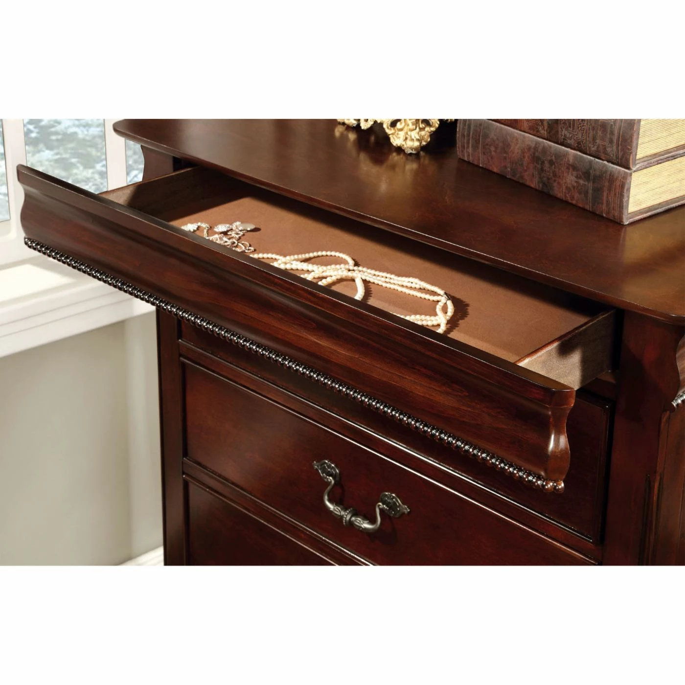 Deals ๐ Chests Furniture Of America Grand Central 5 Drawer Chest - Cherry ๐ - Image 5