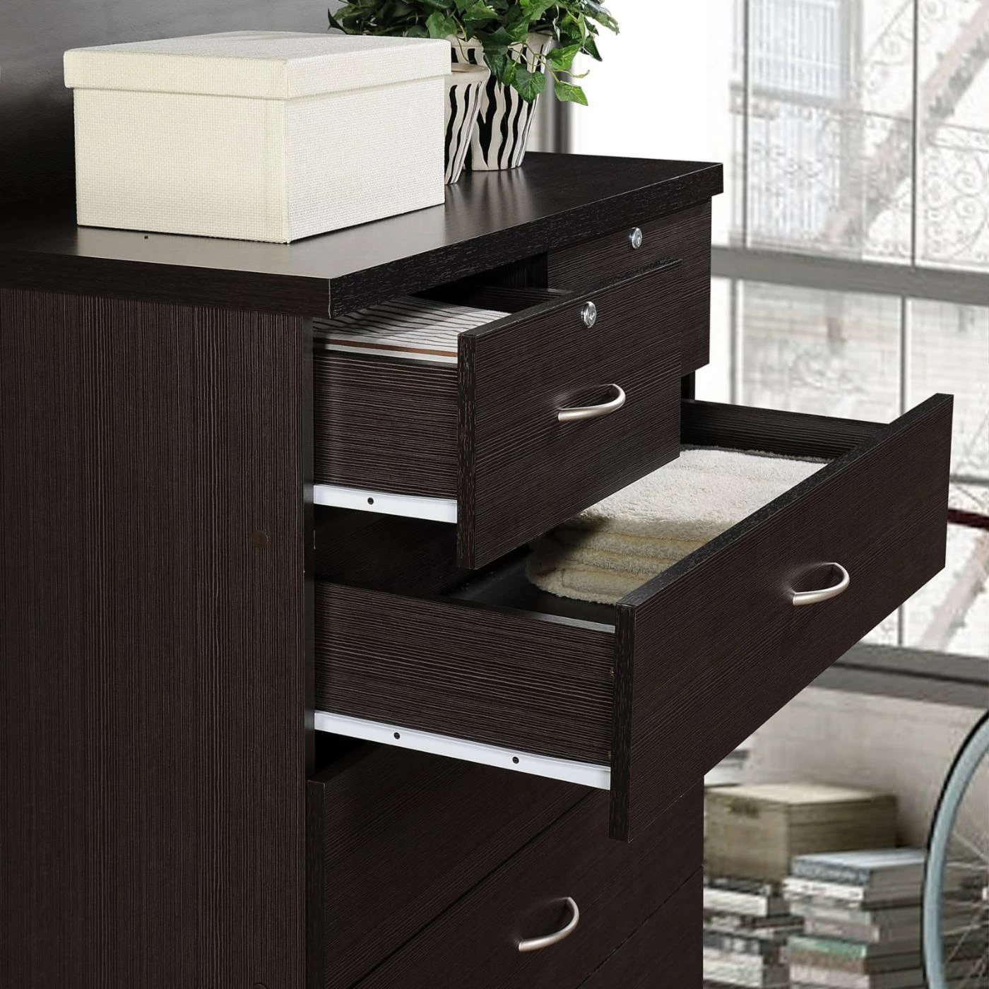 Best Sale π Chests Hodedah Imports 7 Drawer Chest With Locks π― - Image 5