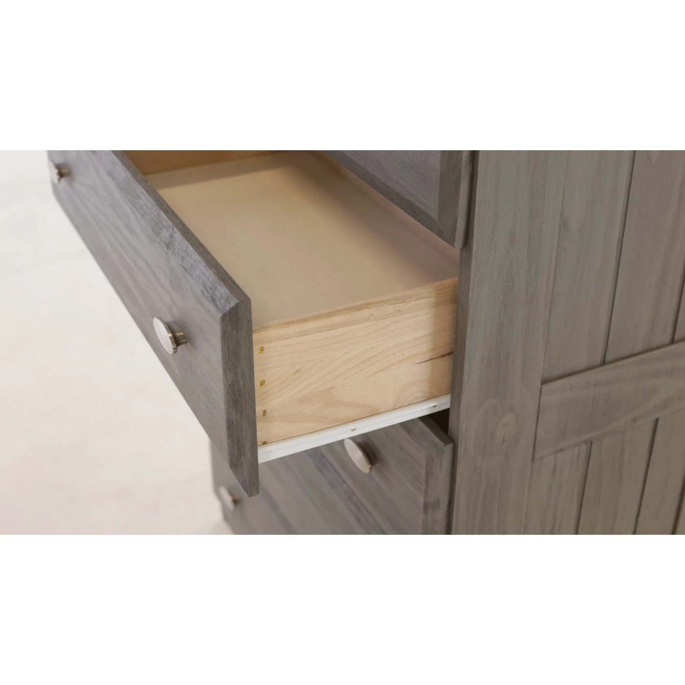 Best deal ๐ Chests OS Home And Office Furniture Solid Pine Five Drawer Chest In Charcoal Gray ๐ - Image 5